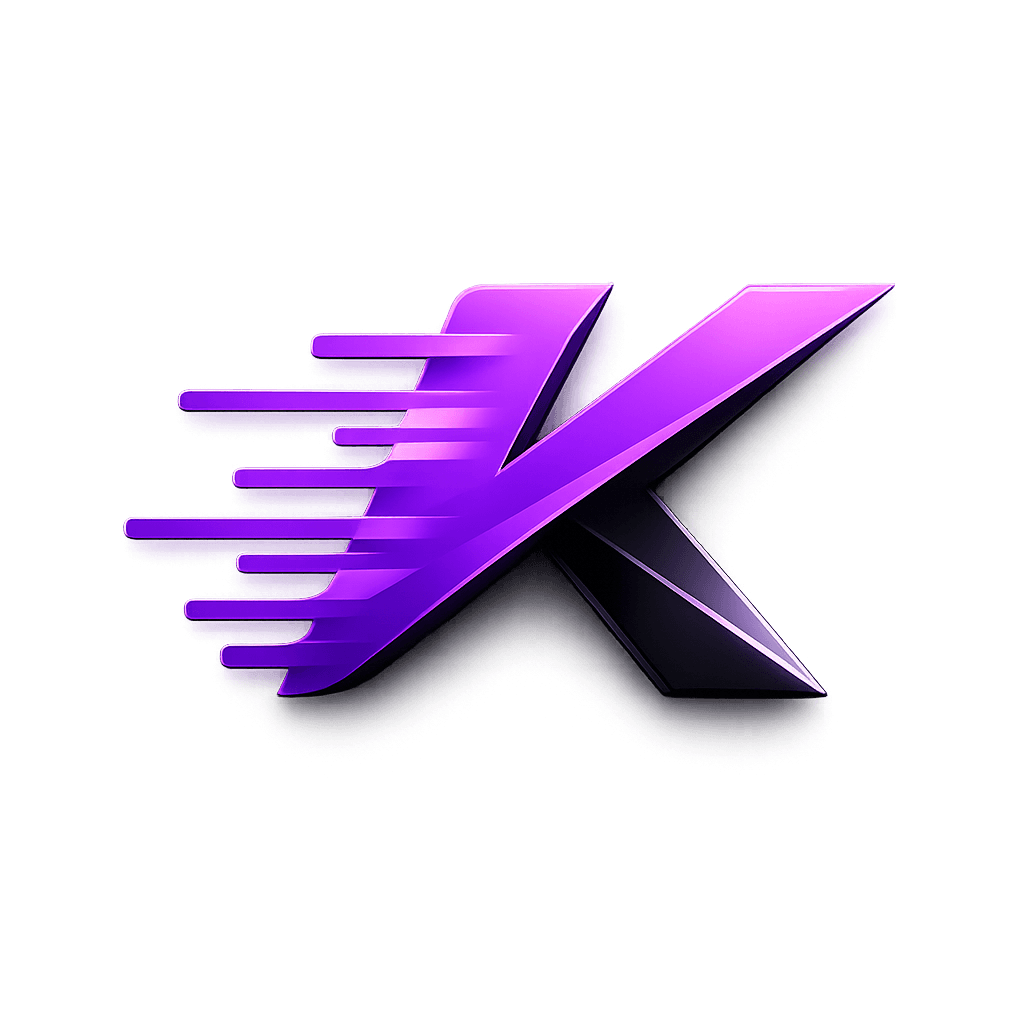 Kinetic neon K logo